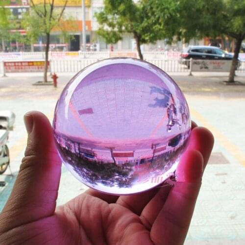 70mm Romantic Purple Crystal Shinning Ball Crystal Sphere Feng shui Glass Ball for Wedding Supplies Hot Selling