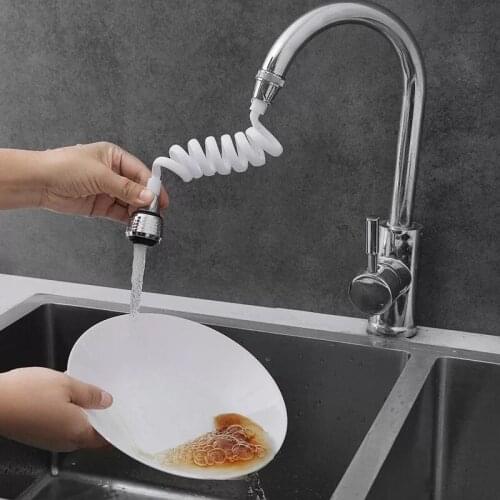 360 degrees Rotating Faucet Extender Water Tap Aerator Splash-proof Bubbler For Bathroom Kitchen Accessories