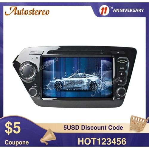 For KIA K2 Android 10.0 64GB Car GPS Navigation Car No DVD Player Auto Radio Tape Recorder Stereo Head Unit Auto Radio Stereo