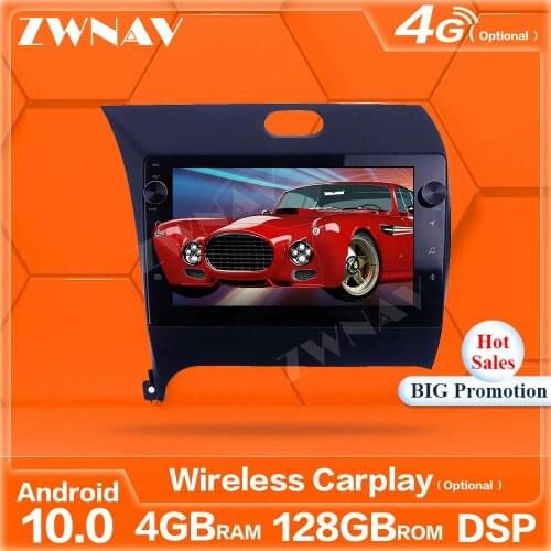 4+128G Android10.0 Screen Car Player GPS Navigation For KIA K3 2012 2013 2014-2016 Auto Radio Stereo Multimedia Player Head Unit