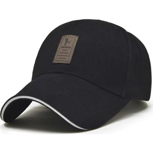 1Piece Baseball Caps Mens Adjustable Cap Casual Hats Solid Color Fashion Snapback Summer Fall Leisure Hat