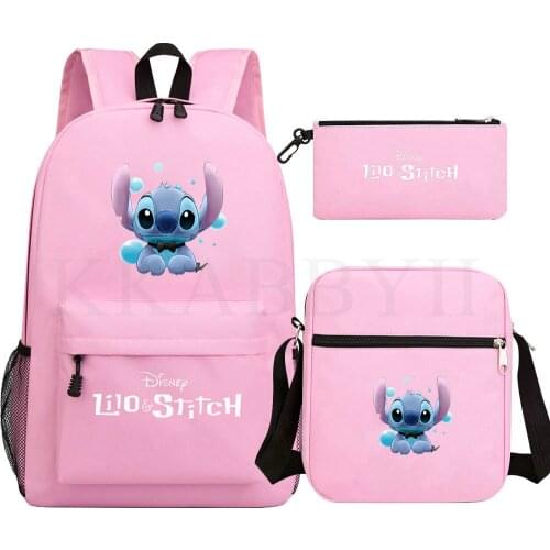 Disney Stitch Backpack for Kids Students School Bags Teenagers Bookbags Anime Knapsack Cartoon Rucksack