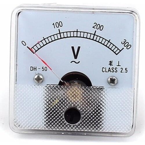 DH50-300V AC 0-300V 500V 150V Analogue Panel Meter Volt Voltage Gauge Analog Voltmeter 50*50mm