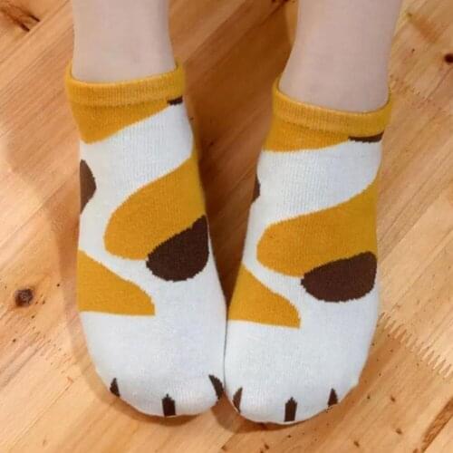 Breathable Cat Claw Short Ankle Socks Cute Cartoon Low Cut Women Boat Socks