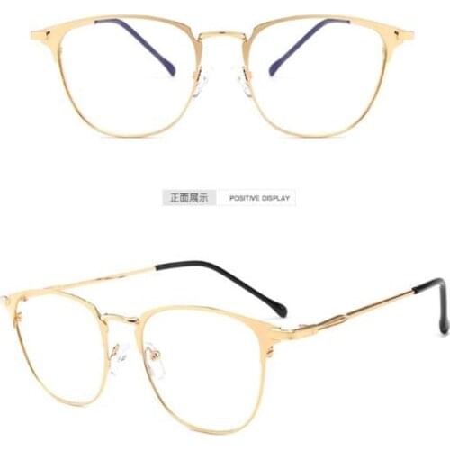 KAPELUS sunglasses Retro mirror frame flat mirror Net red anti-blue mirror Comfortable lightweight glasses