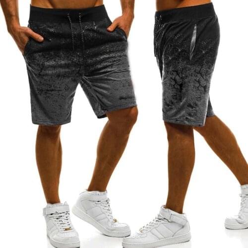 Men Casual Shorts Fashion Printed Joggers Short Sweatpants 2021 Summer Drawstring Hip Hop Slim Workout Shorts Plus Size