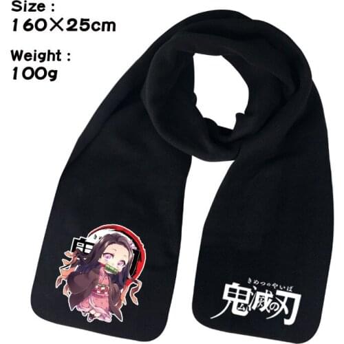 NEW Knitted Anime Demon Slayer: Kimetsu No Yaiba Tomioka Giyuu Cosplay Cute Printing scarf Model toys Gift