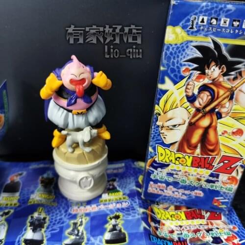 Genuine Bandai Dragon Ball Z Chess BUU Action Figure Model Toy Collection Anime Figure Buu Dolls Q Version Ornament Gift