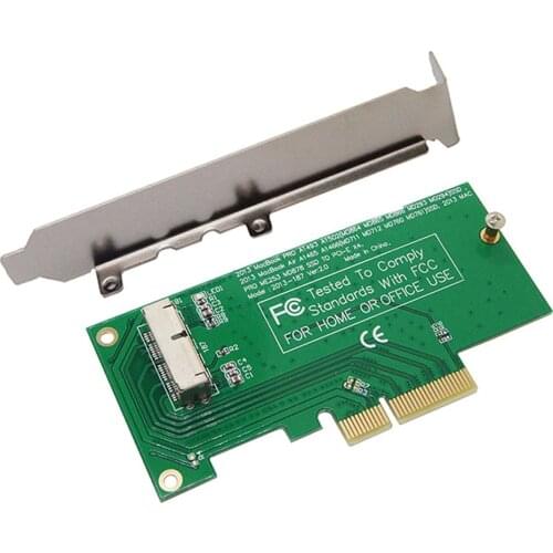 Adapter Riser Card to PCI Express PCIE PCI-E X4 for Apple 2013 2014 2015 for MacBook Air A1465 A1466 Mac Pro MD878 ME253 M.2 SSD