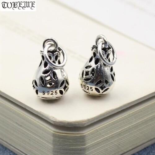 100% 925 Silver Chinese Money-bag Charm Good Luck Charm Small Pendant DIY Jewelry Bracelet-Charm