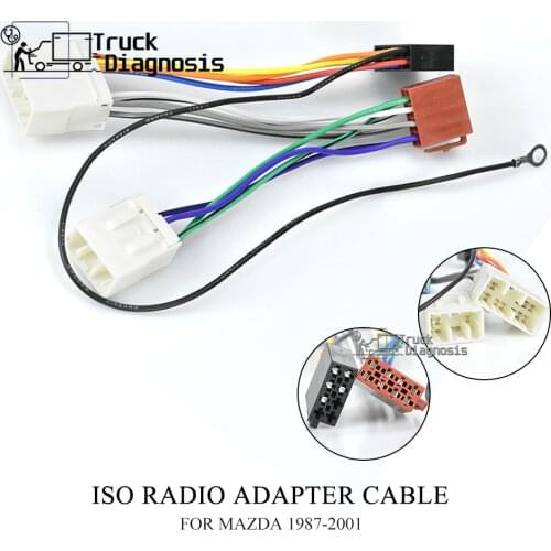 ISO standard HARNESS Radio Adapter for MAZDA 1987-2001 (select models) 12-016