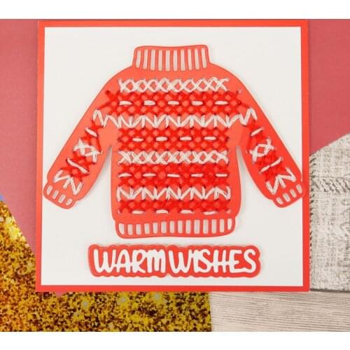 Panalisacraft Christmas warm sweater Metal Cutting Dies Stencils for DIY Scrapbooking/album Decorative Embossing DIY Paper Cards