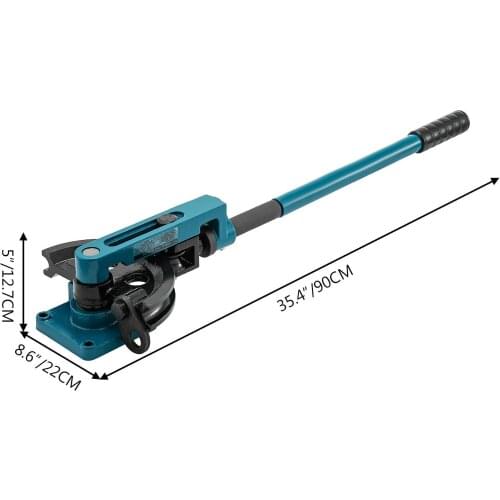 Hand-held 10-25mm manual pipe bender with large capacity and durability can use the mold to bend the metal for workshop manufact