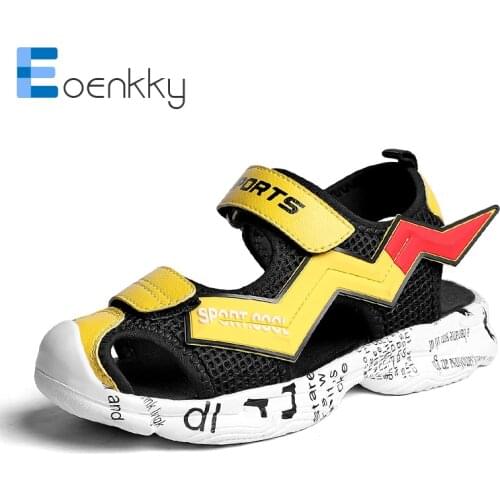 Fashion Sandals for Children Summer Beach Shoes Boys Girls Sport Sandals Kids Closed Toe Soft Walking Shoes Rubber Sole 2021 New