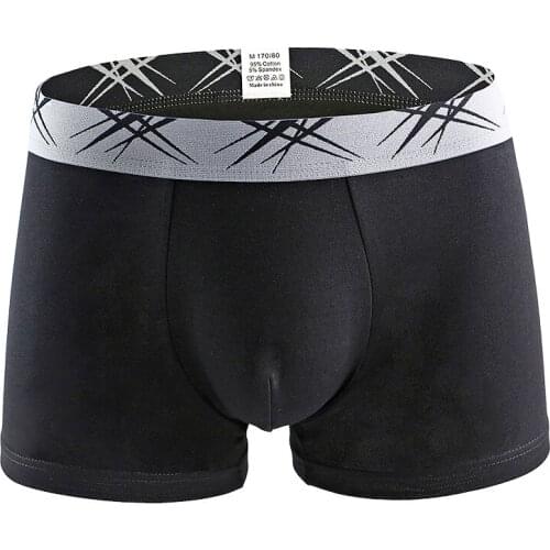 Sexy Men Underwear Cotton Boxer Shorts homme Breathable Mid-rise U Convex Pouch Underpants Cuecas calzoncillo masculina S-XL