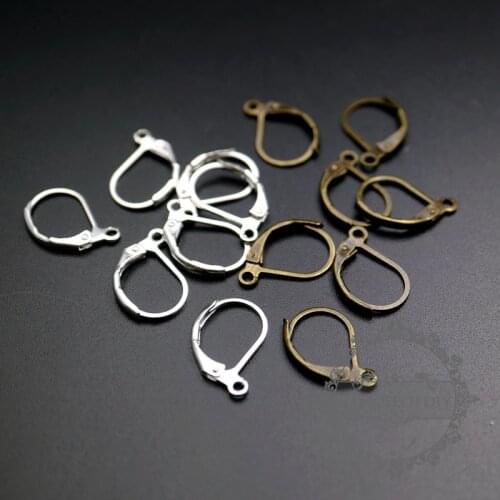 10x16mm silver,bronze brass lever back earrings hook with open ring DIY earrings supplies findings 1702147