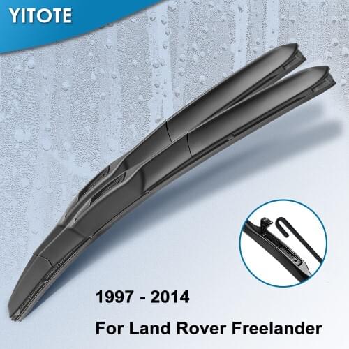 YITOTE Windscreen Wiper Blades for Land Rover Freelander L314 / L359 Fit Pinch Tab Arms / Hook Arms Model Year From 1997 to 2014