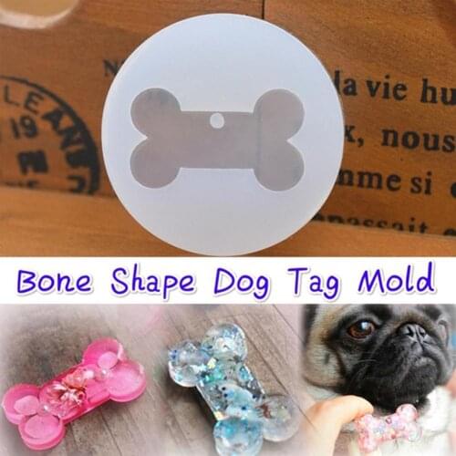 Bone Shape Silicone Mold DIY Dog Tag Pendant Handmade Craft Jewelry Making Tools