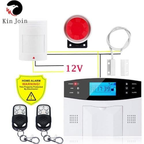 IOS Android APP Wired Wireless Home Security LCD PSTN WIFI GSM Alarm System Intercom Remote Control Autodial Siren Sensor Kit