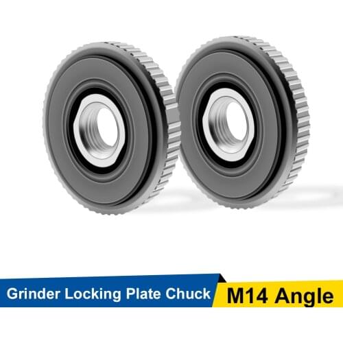 M14 Thread Replacement Angle Grinder Chuck Angle Grinder Inner Outer Flange Nut Set Quick Clamping Release Nut Clamp and Device