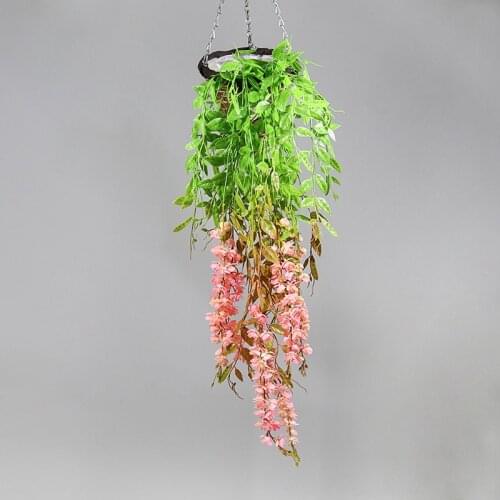 Imitation Rattan Butterfly Lanson Artificial Flower Wall Hanging Decoration Restaurant Layout Ceiling Wall Decoration