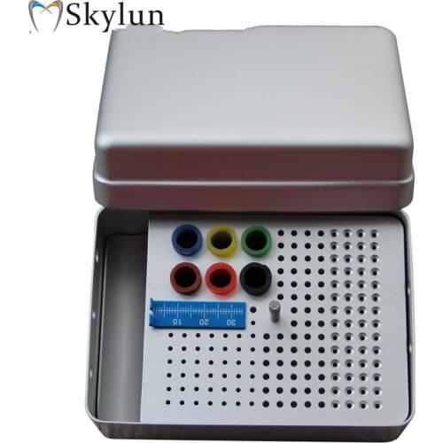 Dental 180 holes Bur Holder For Root canal file gutta percha root socket box disinfection box sterilization Bur Holder box SL314