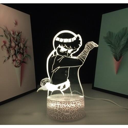 3D LED Nightlight Anime Figure Lee Table Lamp for Cool Child Birthday Gift Bedroom Decor Light Touch Sensor Colorful Nightlight