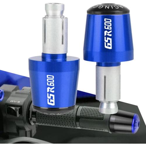 Motorcycle BAR End Cap Handle End Plugs Billet CNC Aluminum 7/8'' 22MM FOR SUZUKI GSR600 GSR 600 2006 2007 2008 2009 2010-2011