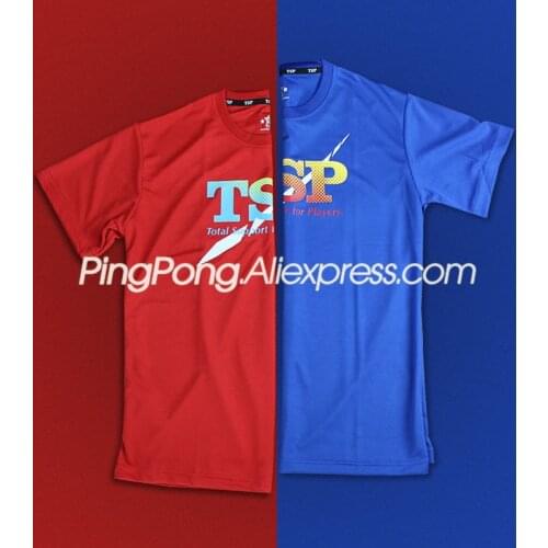 TSP Table Tennis T-shirts for Men / Women 83501 83505 Ping Pong Jerseys Cloth Sportswear Training T-Shirts
