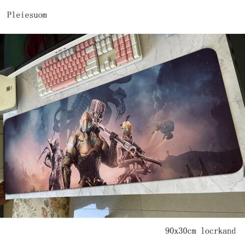 Warframe mousepad 900x300x4mm Natural Rubber Computer mouse mat gamer gamepad HD print gaming mousemat desk pad office padmouse