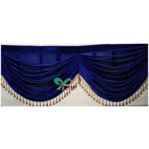 1M/2M/3M/4M/5M/6M long Gold velvet swags/ pleuche swgas for table skirting or wedding backdrops,party decoratios