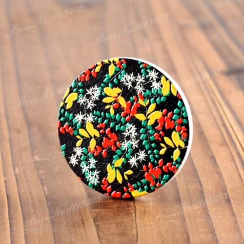 2Pcs 45mm Flower Unique 3D Embossed Big Round Handmade pattern Wood Cut Pendant make Necklaces, Bracelets,Brooch-(WI-89)