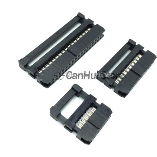 5/10Pcs Female 2.0mm Pitch FC IDC Connector Socket ISP JTAG Header For Flat Ribbon Cable Sample 6P 8P 10P 12P 14P 16P 18P 20P