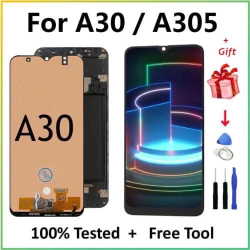 6.4'' Display For Samsung galaxy A30 A305/DS A305F A305FD A305A LCD Touch Screen Digitizer Assembly For Samsung A30 lcd