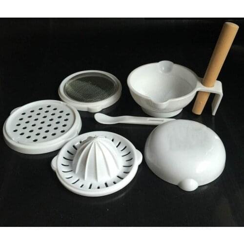 7 Pcs Set Multifunctional Baby Food Mill Baby Vegetable-noodle-cutter Grinder Baby Food Tools Baby Food Mill Grinder Set