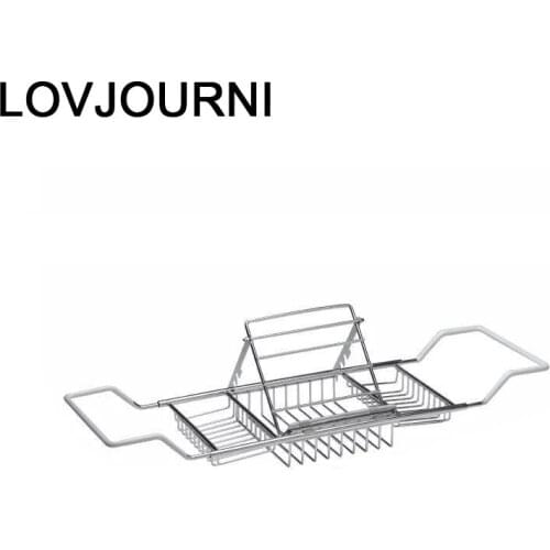 Holder Douche Rek Bamboo Storage Bathroom Aufbewahrung Badewanne Shelf Plateau Bathtub Tablette Baignoire Tub Tray Bath Rack