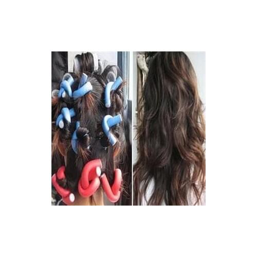 Hair Rollers Soft Foam Anion Bendy Hair Rollers Curlers Cling 5 Pcs Hair Styling Tools Soft Foam Rollers Tool DIY Easy