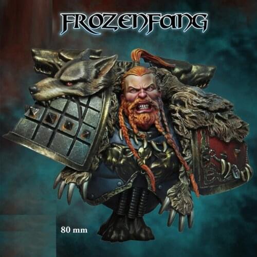 DIY 1/10 BUST Resin Figure Model Kit Model 80MM Sci-fi FROZENFANG Hands X139