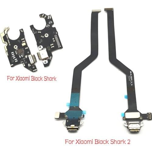 Dock Connector Micro USB Charger Charging Port Flex Cable Microphone Board For Xiaomi Black Shark 2