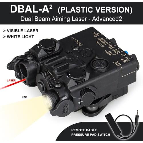 DBAL-A2 dual beam Led light flashlight with Red Laser IR laser aim of LED illuminator gz150139