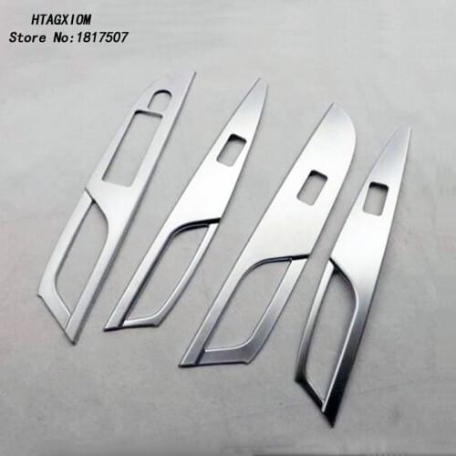 Chrome Interior Door Handle Armrest Cover for Suzuki SX4 S Cross 2014 2015 2016 2017 2018 2019 Car Styling Sticker Accessories