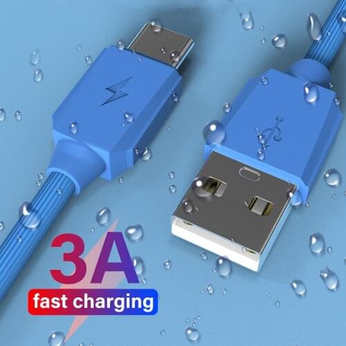 Micro USB Type C Cable 3A Fast Charging Liquid Silicone Charger Wire Mobile Phone Charge Cord For iPhone 11 12 Pro Max Xiaomi 11