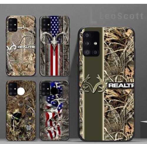Realtree Real Tree Camo Phone Cases For Samsung A50 A51 A71 A31 A21S S8 S9 S10 S20 S21 Plus Fe Ultra 4G 5G