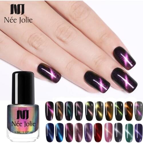 NEE JOLIE 3.5ml cat magnetic Nail Polish Magnetic Chameleon cat magnetic Nail Art Varnish DIY Nail Art Decoration Tips