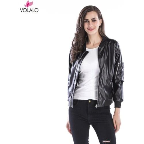 2020 Fashion New Womens Leather Jacket Pimkie Cleaning Single PU Leather Jacket Motorcycle Temale Women Slim coat 2XL