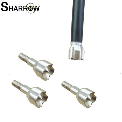 12pcs Archery Arrowhead 100 Grain Broadheads Screw in Hammer Arrow Heads Blunt Point Tips for Bow and Arrow Crossbow Shooting