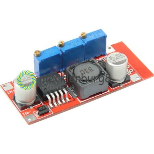 LM2596 DC 5-35V to 1.25-30V Step-down Adjustable CC/CV Power Supply Step Down Module Lithium Battery Charger LED Driver Board