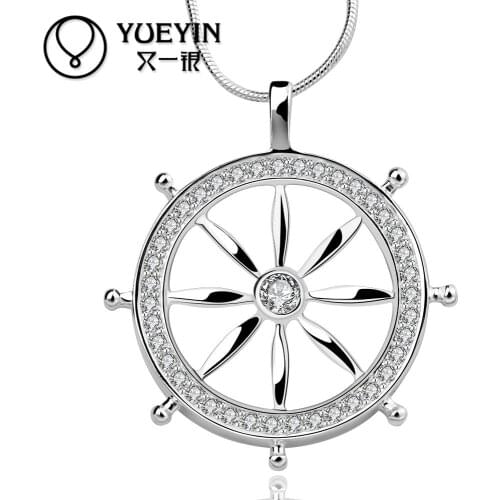 Silver plated pendant Necklaces for women Wedding jewelry Super Offer High quality for girlfriend