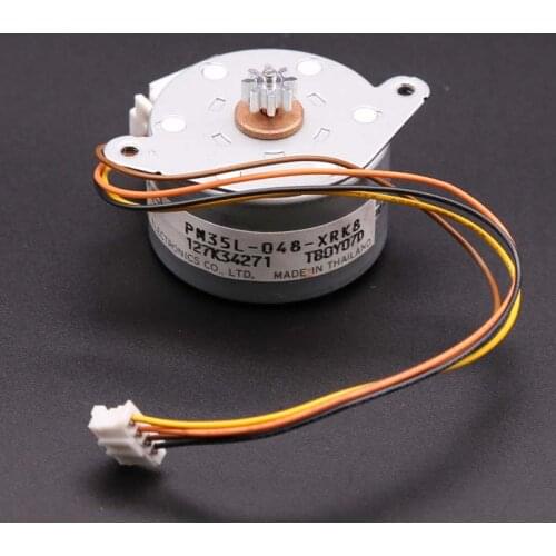 35mm NMB Stepper Motor 2-Phase 4-Wire Step Angle: 7.5 Degree Micro Stepping Motor with Metal Gear Shaft Diameter 2mm
