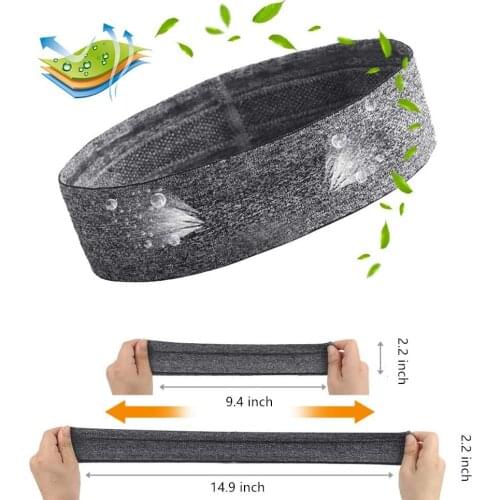 Sports Yoga Sweatband Unisex Elastic Gym Cycling Fitness Breathable Safety Hair Band Basketball Sweat Headband Unisex Hair Band
